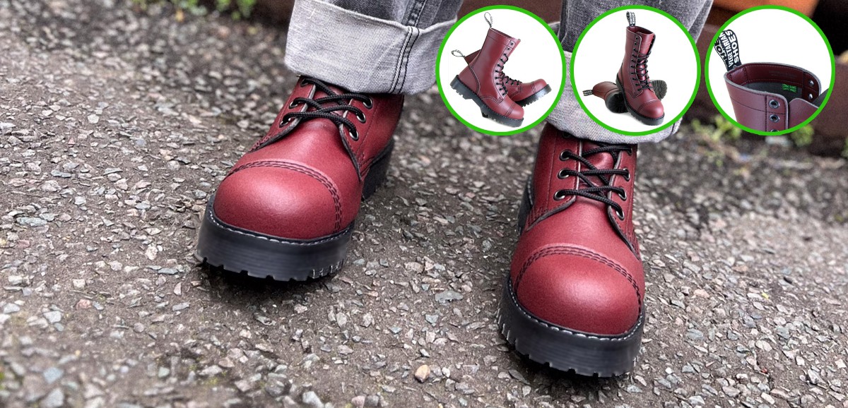 VST 10 EYE BOOT - CHERRY