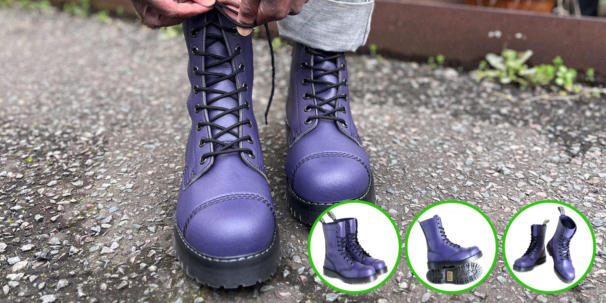 VST 10 EYE BOOT - PURPLE