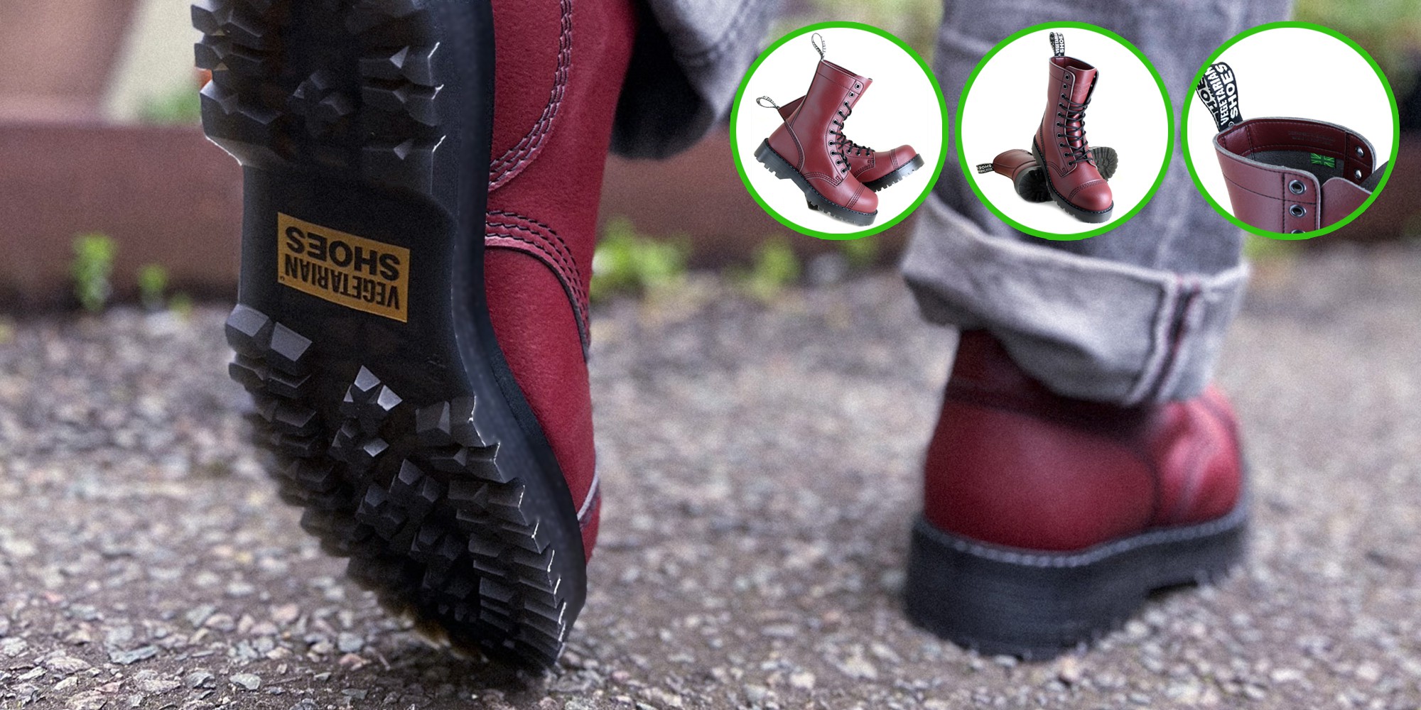 VST 10 EYE BOOT - CHERRY